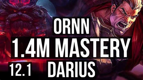 Ornn Vs Darius Top 2 1 11 1 4m Mastery 400 Games Na Diamond