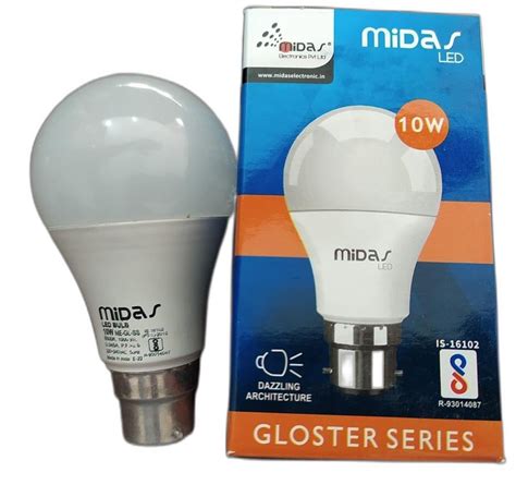 Midas Plastic 10W LED Bulb, For Home, Cool daylight at Rs 55.09/piece ...