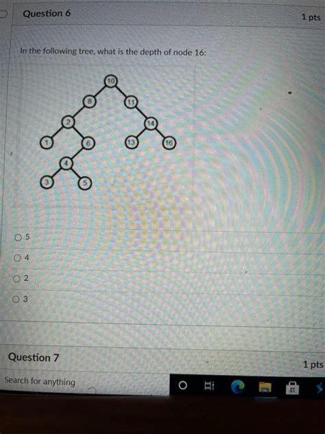 Solved Question Pt In The Following Tree What Nodes Chegg