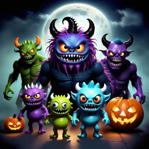 Halloween-monsters by SolnaDesigns on DeviantArt