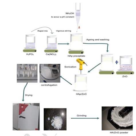 Schematic Illustration Of The Synthesis Of Hydroxyapatite Nanoparticles