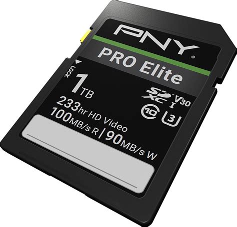 Best Buy PNY 1TB PRO Elite Class 10 U3 V30 SDXC Flash Memory Card P