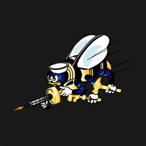 Check Out This Awesome Navy Seabee Beeonly Design On Teepublic