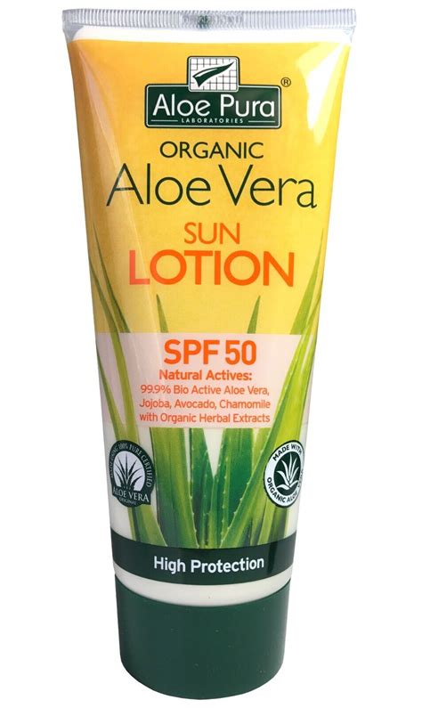 Aloe Vera Sun Lotion Spf 50 200ml Aloe Pura Rony Care