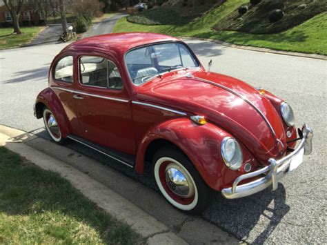 1964 Volkswagen Beetle Ruby Red Fully Restored For Sale Volkswagen