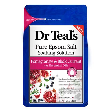 Dr Teal S Epsom Salt Soaking Solution Pomegranate Black Currant