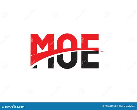 MOE Letter Initial Logo Design Stock Vector - Illustration of creative ...