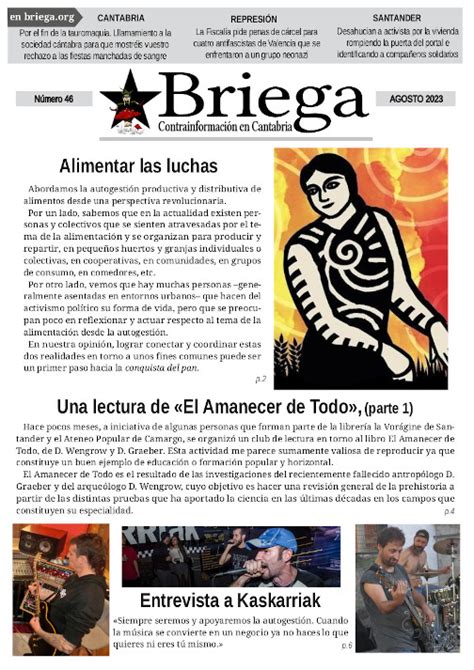 ¡nuevo Briega En Papel Ya En La Calle