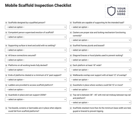 Scaffold Checklist Daily Checklist Scaffolding Checklist Hot Sex Picture