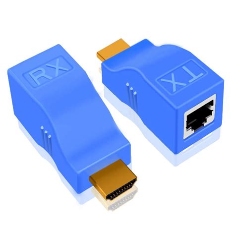 2PCS HDMI Extender Adapter JahyShow HDMI To RJ45 Network HDMI Repeater