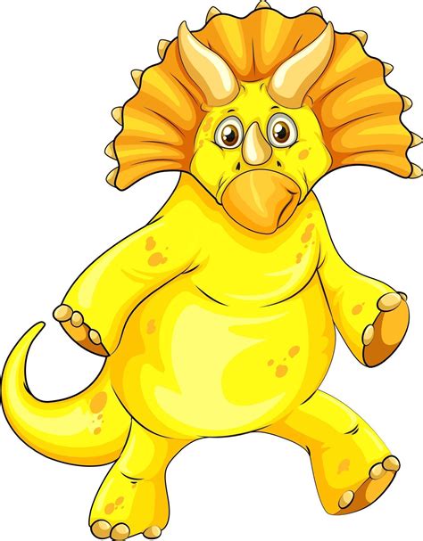 A Triceratops Dinosaur Cartoon Character 2595265 Vector Art At Vecteezy