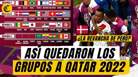 Así quedan los grupos para el MUNDIAL QATAR 2022 Perú podría tener