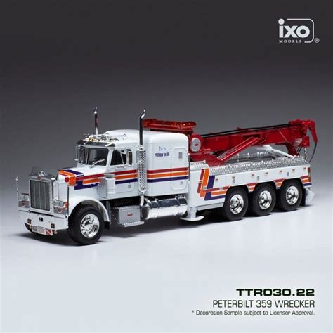 Peterbilt Wrecker White Ixo Ttr Miniatures Autos Motos