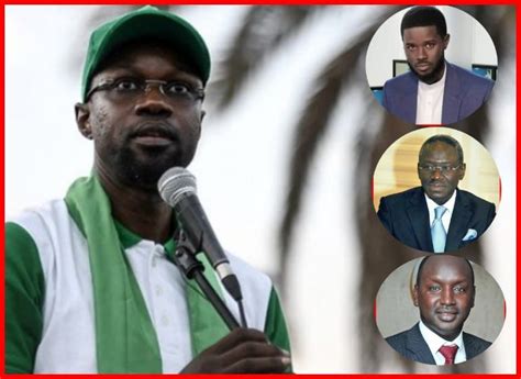 Pr Sidentielle Pastef Aligne Sonko Diomaye Habib Sy Et Cheikh