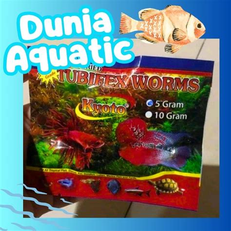 Jual Cacing Kering Tubifex Makanan Ikan Pakan Ikan Fish Food Dried