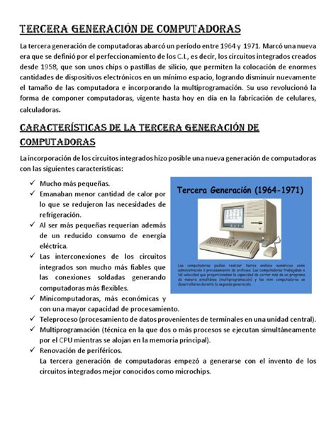 Arriba 107 Imagen Computadoras De Segunda Generacion Caracteristicas