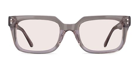 Golden Rectangle Crystal Nude Frame Prescription Sunglasses