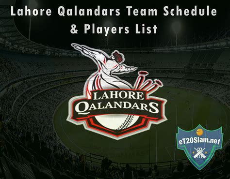 PSL 2021 Lahore Qalandars Team Schedule Players List HD Wallpaper