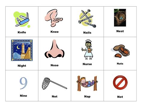 Words Beginning With N For Kids