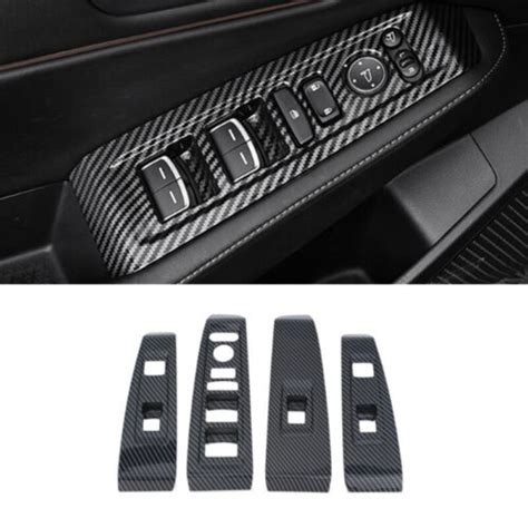 Carbon Fiber 4x Window Lift Switch Panel Cover Trim For Honda Accord 2023 2024 Ebay