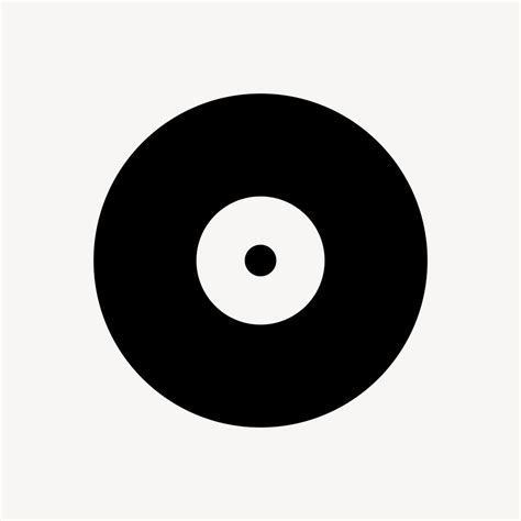 Vinyl Record Flat Icon Vector Premium Vector Rawpixel