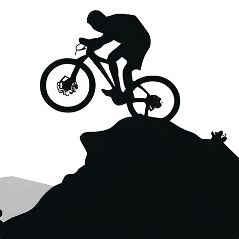 Mountain Biking Silhouette Cut File Creative Fabrica