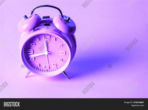 Purple Alarm Clock On Image Photo Free Trial Bigstock