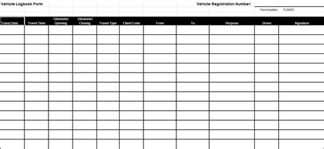 Printable Driver Log Book Template - 5+ Best Documents Free Download