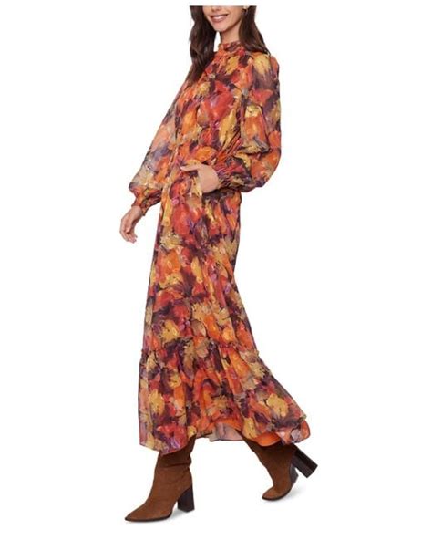 Lost Wander Lost Wander Surreal Floral Print Maxi Dress In Red Lyst