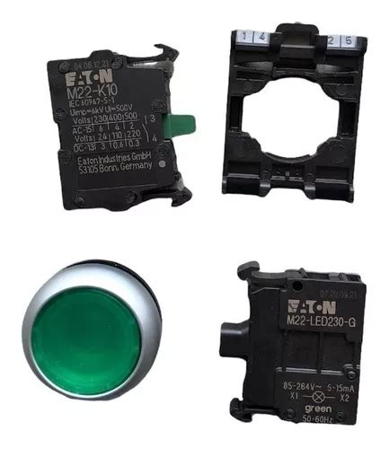 M Dl G N Pulsador Iluminado Eaton Led Color Verde Env O Gratis