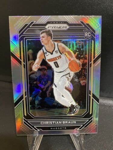 2022 23 Panini Prizm Silver Prizm 223 Christian Braun Rookie RC