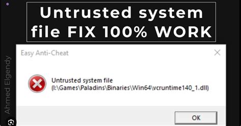 Fix Easy Anti-Cheat Untrusted System File Error (Permanent Solutions)