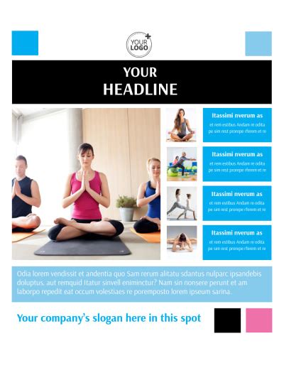 Yoga Class Flyer Template MyCreativeShop