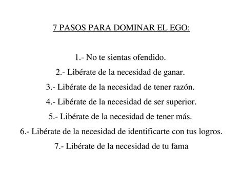 Pasos Para Dominar El Ego Docx Augusto Velazco Fern Ndez Udocz