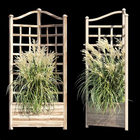 corner box planter  model cgtrader