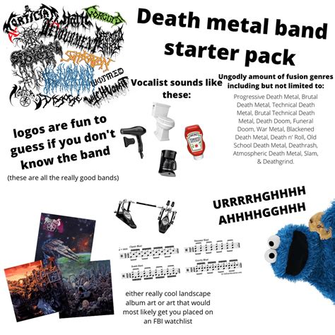 Death Metal Band Starter Pack Starterpacks