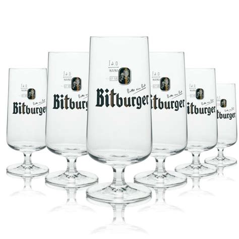 Bitburger Bierpokal Exclusiv Pokal 400ml Rastal 6er Set