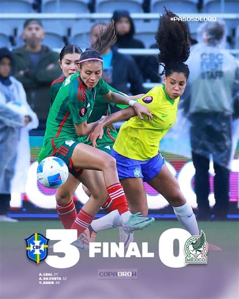 Brasil avanza a la Final de la Copa Oro Femenil tras vencer a México 3