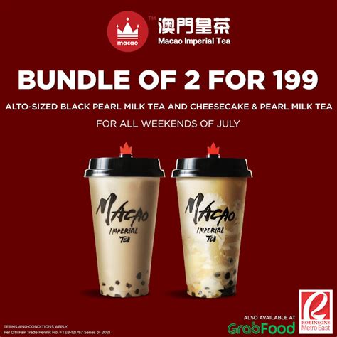 Manila Shopper Macao Imperial Tea July 2021 Promos