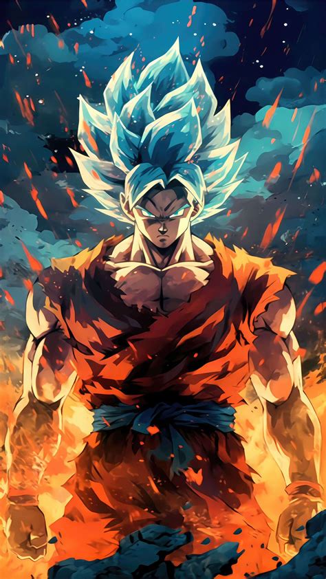 Goku From Dragon Ball Art 4K Ultra HD Mobile Wallpaper in 2024 | Dragon ...