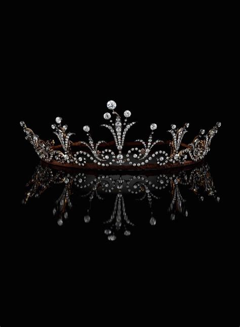 A Belle Epoque Diamond Tiara Necklace Late Th Century Diamond