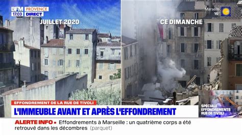 Marseille l immeuble avant et après l effondrement