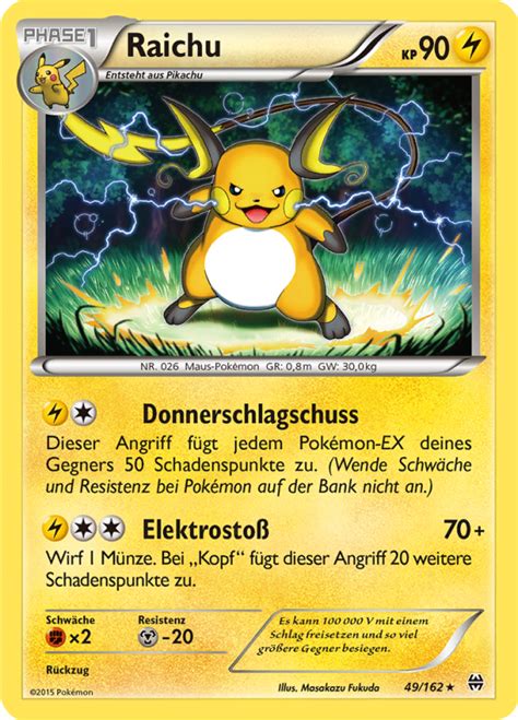 Raichu 49 162 Wert Bild Künstler Seltenheit Pokemonkarte de