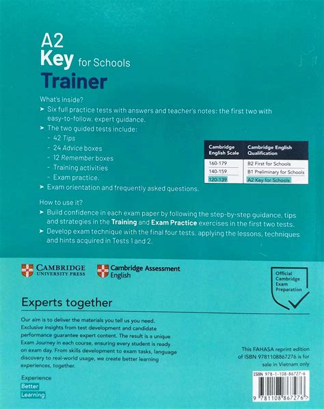 A2 Key For Schools Trainer 1 For The Revised 2020 Exam Six Practice