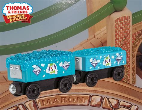 Thomas And Friends Wooden Railway Bubblesome Trucks Rare Hard To