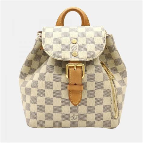 Louis Vuitton White Damier Azur Sperone Bb Backpack Louis Vuitton The