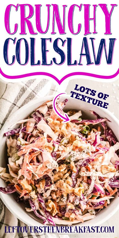 Crunchy Coleslaw Recipe Yummy Leftovers Then Breakfast