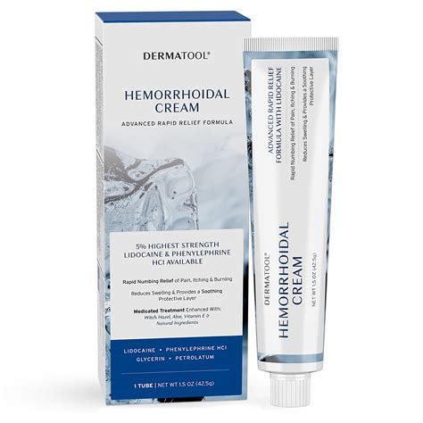 Buy Hemorrhoid Hemorrhoid Cream With 5 Lidocaine Highest Strength