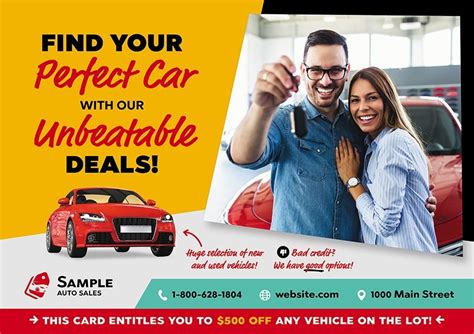 5 Brilliant Automotive Car Sales Direct Mail Advertising Postcard Examples