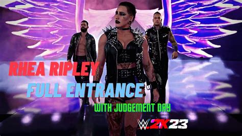 Wwe K Rhea Ripley Full Entrance With Judgement Day Youtube